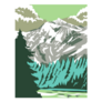 North Cascades National Park Goode Mountain Washington Sticker