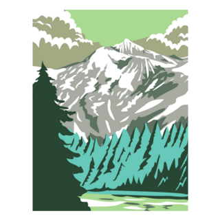 North Cascades National Park Goode Mountain Washington Sticker