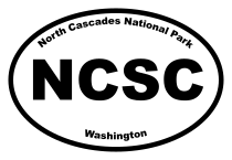 North Cascades National Park Oval Sticker