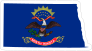 North Dakota Flag State Sticker