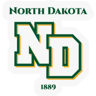 North Dakota Inscription And Founded 1889 Sticker