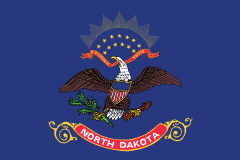 North Dakota Nd State Flag Sticker