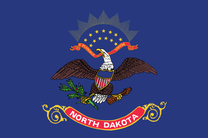 North Dakota Nd State Flag Sticker