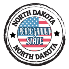North Dakota Peace Garden State Sticker