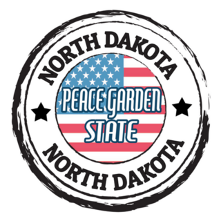 North Dakota Peace Garden State Sticker