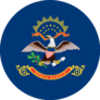 North Dakota State Flag Sticker