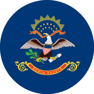 North Dakota State Flag Sticker