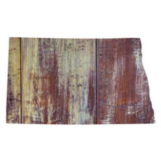 North Dakota State In Wood Texture Sticker