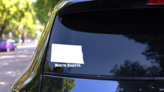 North Dakota State Sticker on a Rear Car Window (New) example