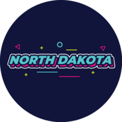 North Dakota Typography Sticker
