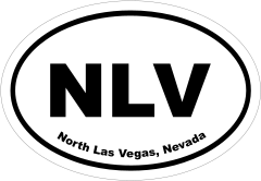 North Las Vegas, Nevada Oval Stickers