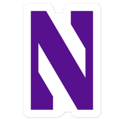 Northwestern Wildcats NCAA Logo Sticker