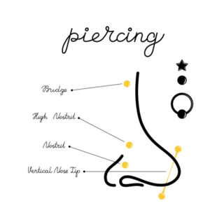 Nose Piercing Day Icon Sticker