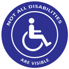 Not All Disabilities Are Visible Sticker