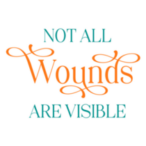 PTSD Not All Wounds Are Visible Bumper Sticker - Post Traumatic Stress Disorder Awareness Decal