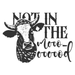 Not In The Mooood - Farmer Sticker