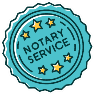 Notary Services Stamp Mark Legal Cartoon Sticker