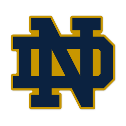 Notre Dame Fighting Irish Die Cut Vinyl Sticker/Decal - NCAA Multi-Color, Made In USA