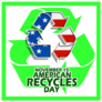 November 15 America Recycles Day Icon Sticker