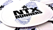 NTX Runners Custom Oval Stickers