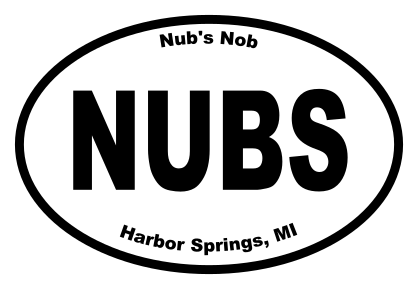 Nubs Nob Oval Sticker