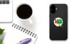 Number 1 Partridge In A Pear Tree Sticker on a Phone (New) example