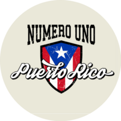 Numero Uno Puerto Rico Tee Design Sticker