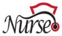 Nurse Font With A Stethoscope And Hat Logo Sticker