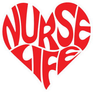 Nurse Life - Heart Sticker
