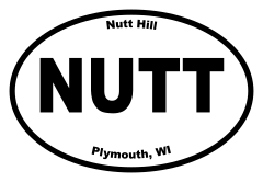 Nutt Hill Oval Sticker