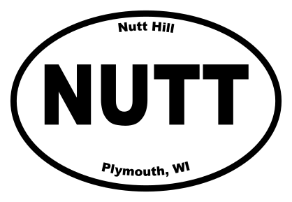 Nutt Hill Oval Sticker