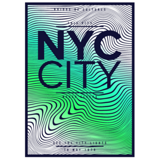 Nyc / New York District / Illustration Sticker
