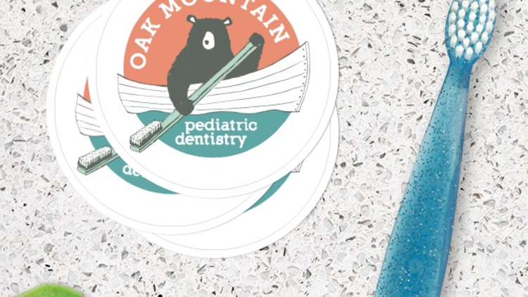 Oak Mountain Dentistry Circle Stickers