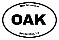 Oak Mountain Oval Sticker