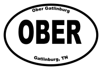 Ober Gatlinburg Oval Sticker