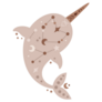 Ocean Animal Boho Narwhal Sticker