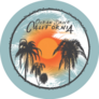 Ocean Drive California Illustration Sticker