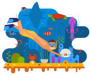 Oceanscape Sticker