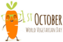 October 1st World Vegetarian Day Sticker
