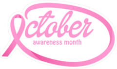 October Breast Cancer Awareness Month Sticker