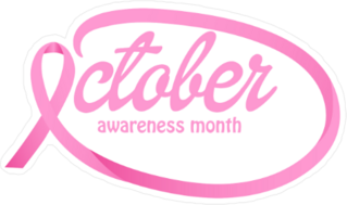 October Breast Cancer Awareness Month Sticker