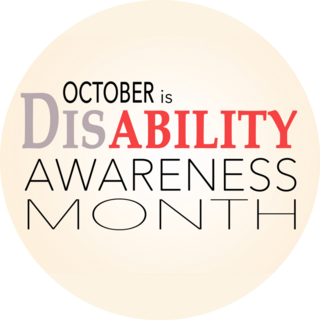 October Is National Disability Awareness Month Sticker