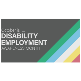 October Is National Disability Employment Awareness Sticker