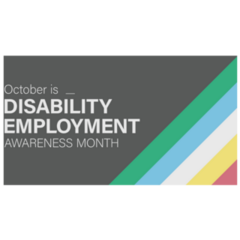 October Is National Disability Employment Awareness Sticker