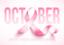 October Pink Ribbon Breast Cancer Awareness Sticker