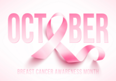 October Pink Ribbon Breast Cancer Awareness Sticker