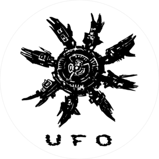 Octopus Alien Spaceship Sticker