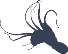 Octopus Diving Down Sticker