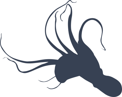 Octopus Diving Down Sticker