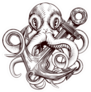 Octopus Holding A Ships Anchor Sticker